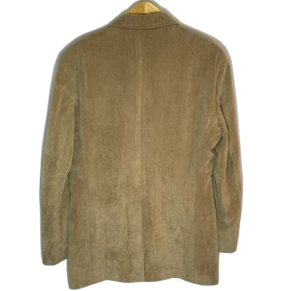 LaCrosse Men's Tan Corduroy 3 Button Front Classic Tailored Sport Coat Size 42L